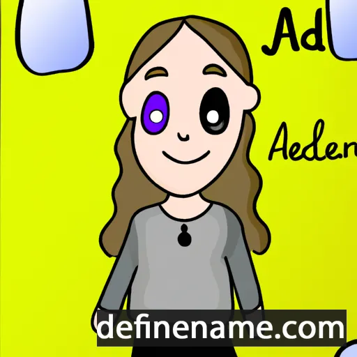 cartoon of the name Adelén