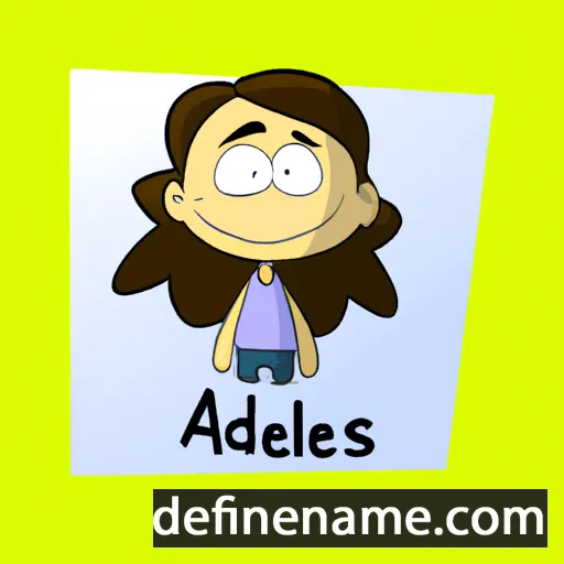 cartoon of the name Adeleidis