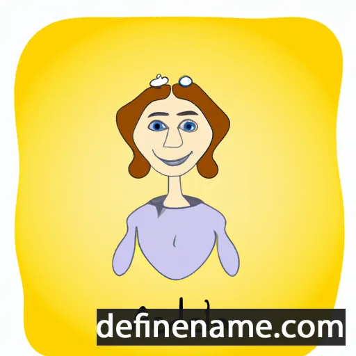 cartoon of the name Adelena