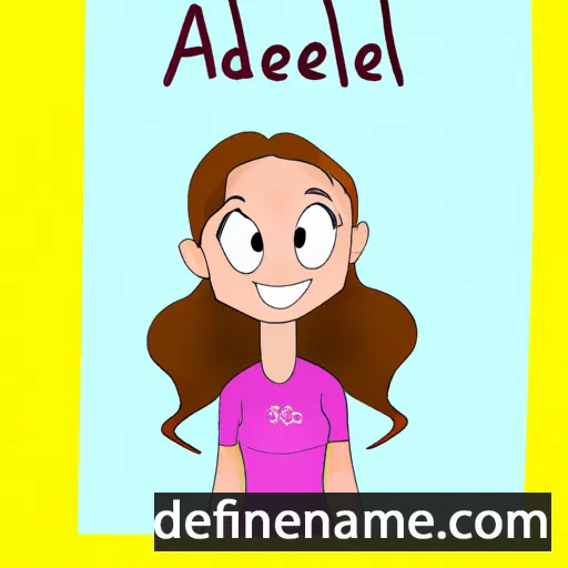 cartoon of the name Adelene