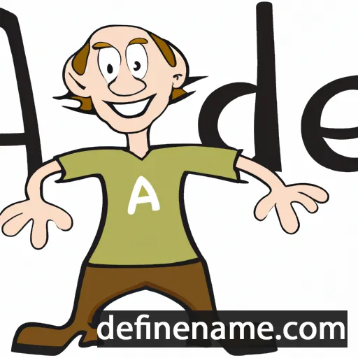 cartoon of the name Adelf