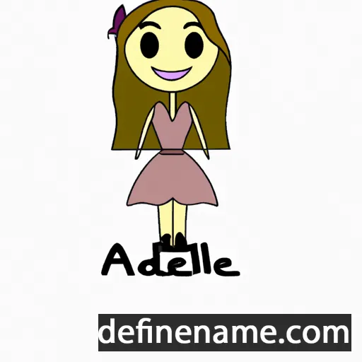 cartoon of the name Adelfine