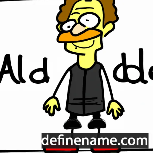 cartoon of the name Adelfried