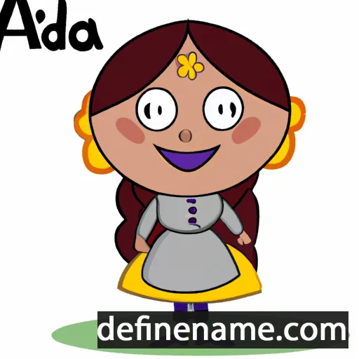 cartoon of the name Adelía