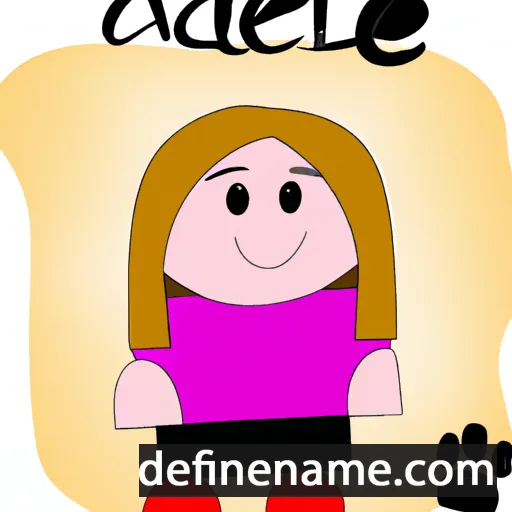 cartoon of the name Adeli