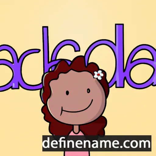 cartoon of the name Adeliça