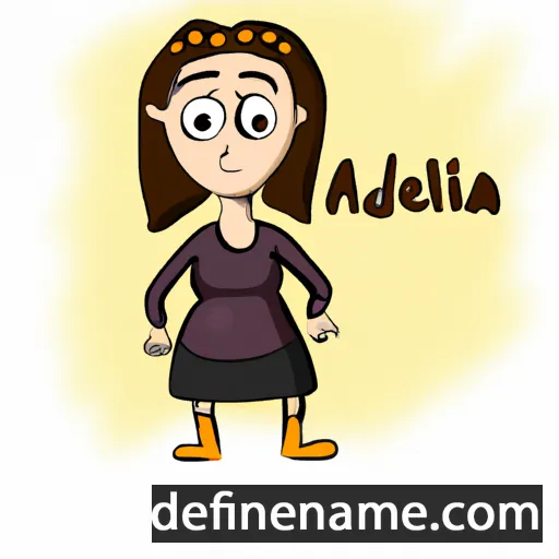 cartoon of the name Adelija