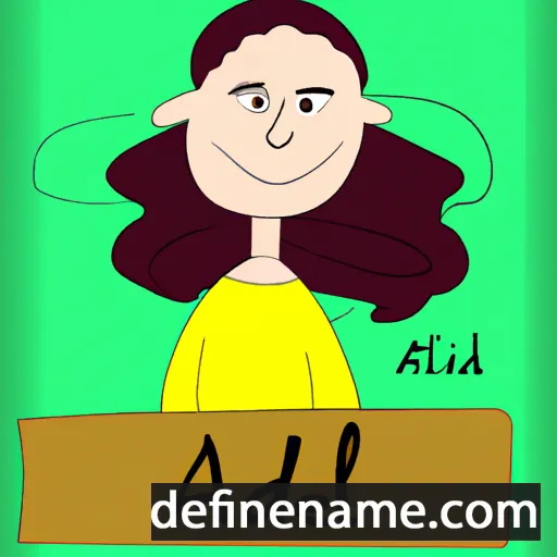 cartoon of the name Adelin