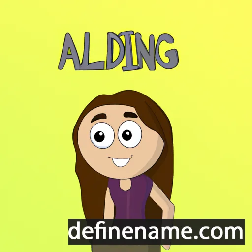 cartoon of the name Adeling