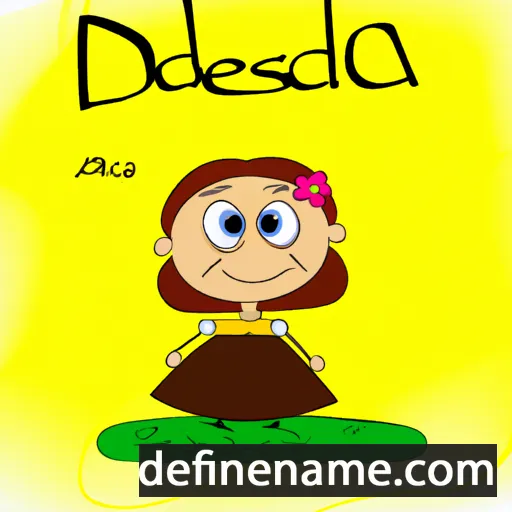 cartoon of the name Adelisa