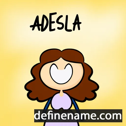 cartoon of the name Adelisa