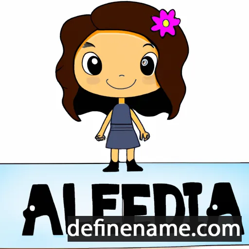 cartoon of the name Adelitza