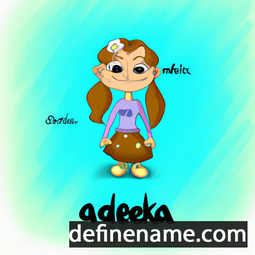 cartoon of the name Adelka