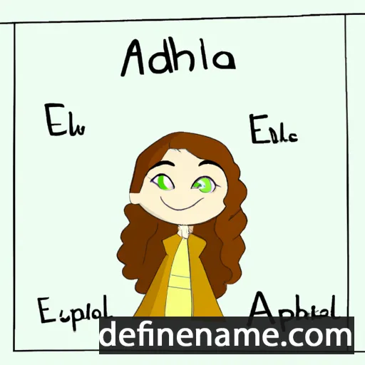 cartoon of the name Adelpha