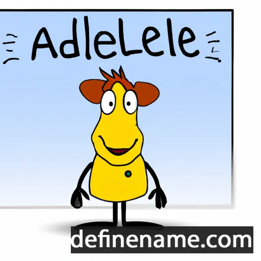 cartoon of the name Adelulf