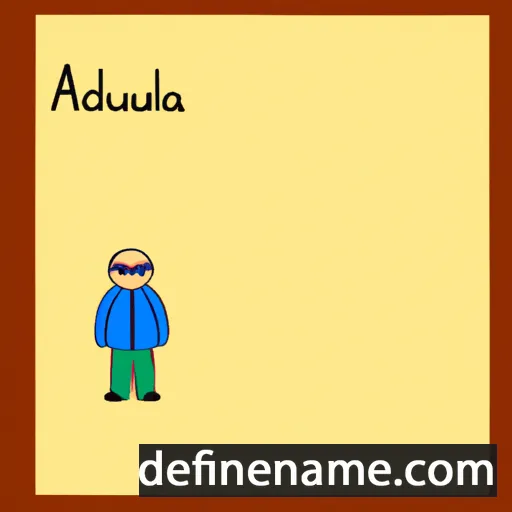 cartoon of the name Adelunia