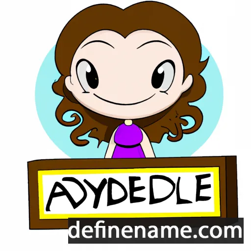 cartoon of the name Adelynne