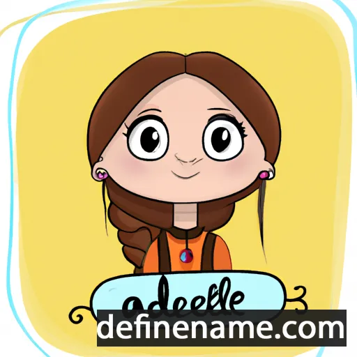 cartoon of the name Adelytė