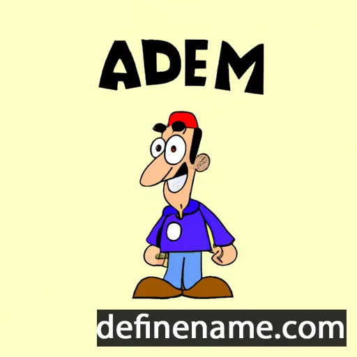 cartoon of the name Ademart