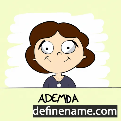 cartoon of the name Ademija