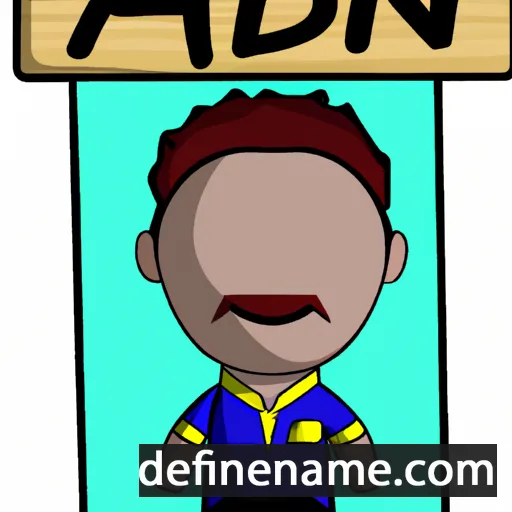 cartoon of the name Aden