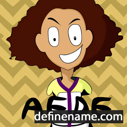 cartoon of the name Adene