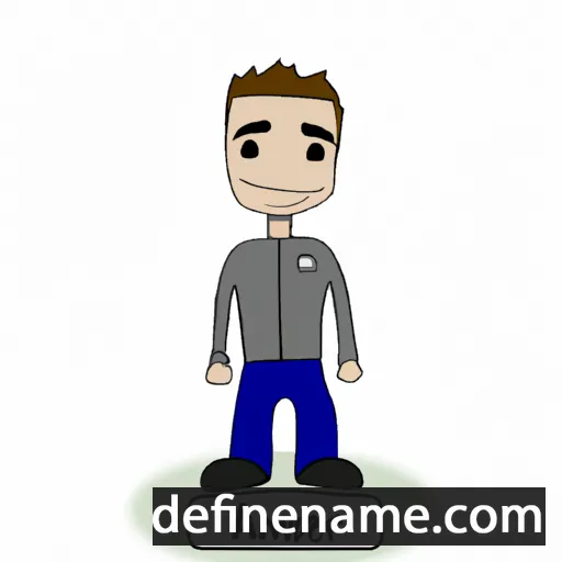 cartoon of the name Adenir