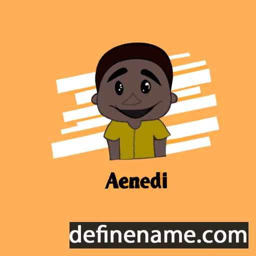 cartoon of the name Adeniyi