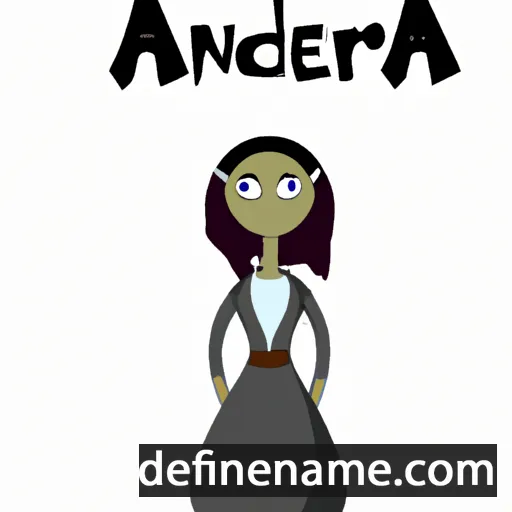 cartoon of the name Adenora