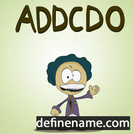 cartoon of the name Adeodato