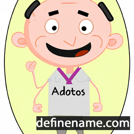 cartoon of the name Adeodatos