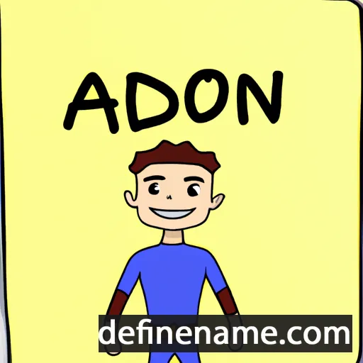 cartoon of the name Adeon