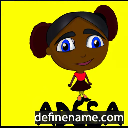 cartoon of the name Adesina