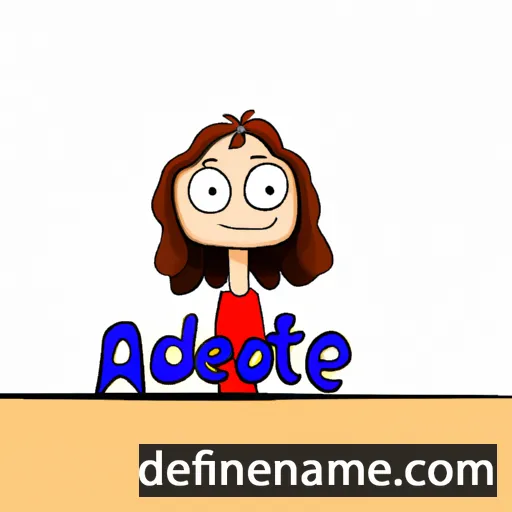 cartoon of the name Adette