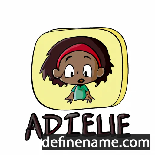 cartoon of the name Adetule