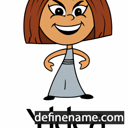 cartoon of the name Adeya