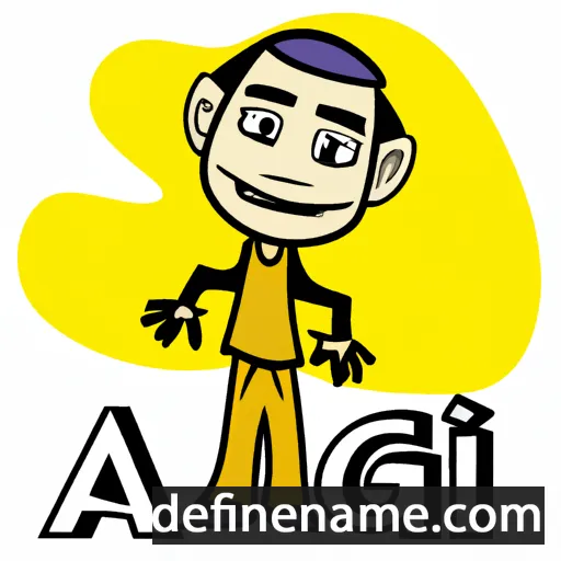 cartoon of the name Adgil