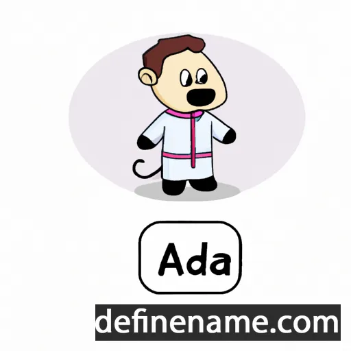 cartoon of the name Adha