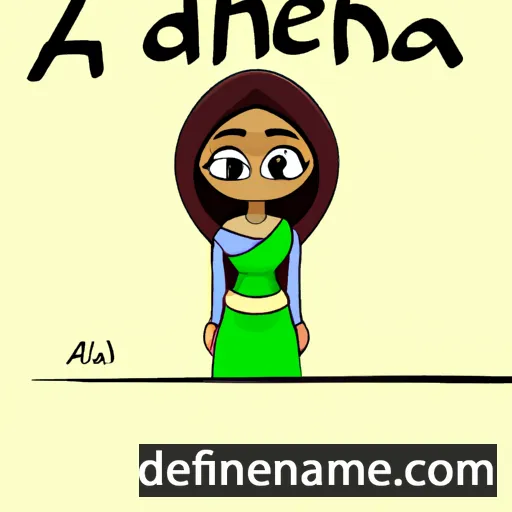 cartoon of the name Adhafera