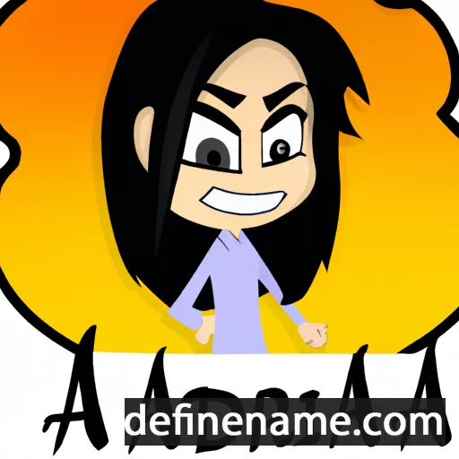 cartoon of the name Adhra