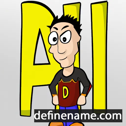 cartoon of the name Adi