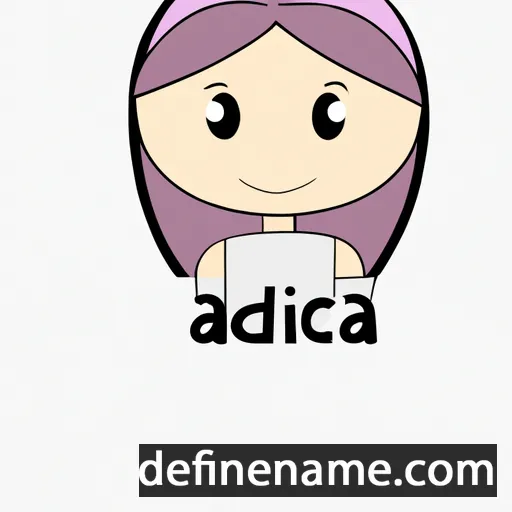 cartoon of the name Adica