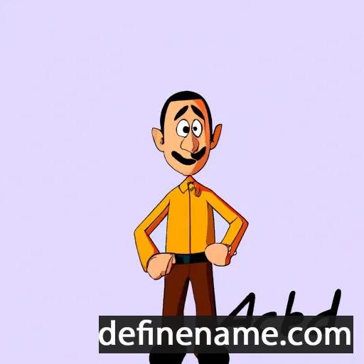 cartoon of the name Adihel