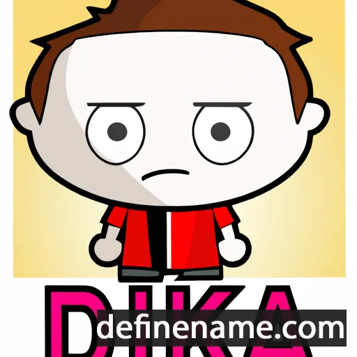 cartoon of the name Adika