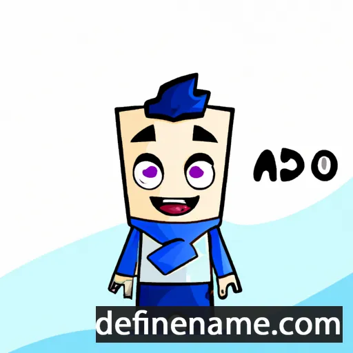 cartoon of the name Adiko