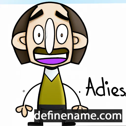 cartoon of the name Adiles