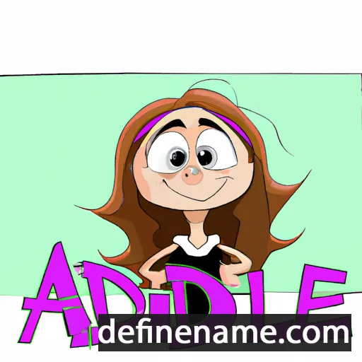 cartoon of the name Adilie