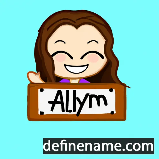 cartoon of the name Adilynn