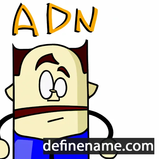 cartoon of the name Adim