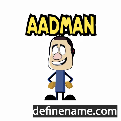 cartoon of the name Adiman